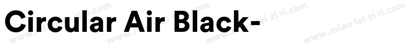 Circular Air Black字体转换